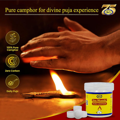 Cycle Pure Om Shanthi Camphor For Pooja