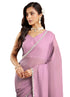 Vasthrlay Pink Border Unstitched Saree