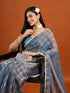 Vasthrlay Orange Unstitched Saree