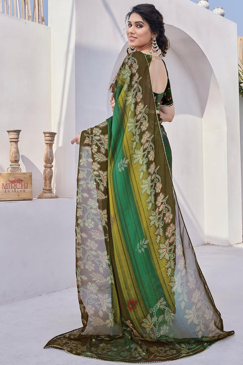 Vasthrlay Fashion Chiffon Georgette Printed Ethnic Wear