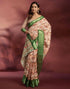 Vasthrlay Womens Printed Unstitched Navy Blue Saree