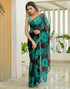 Vasthrlay Chiffon Blouse Maroon Saree