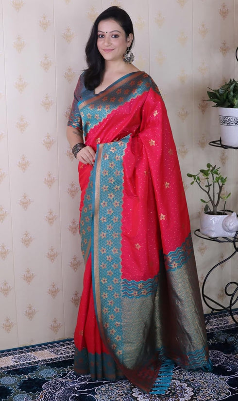 Vasthrlay Kanjivaram Unstitched Blouse Ethnic Wear