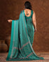 Vasthrlay Womens Printed Unstitched Brown Saree