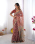 Vasthrlay Handloom Grey Beige Traditional Saree