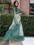 Vasthrlay Womens Printed Unstitched Multicolor Saree