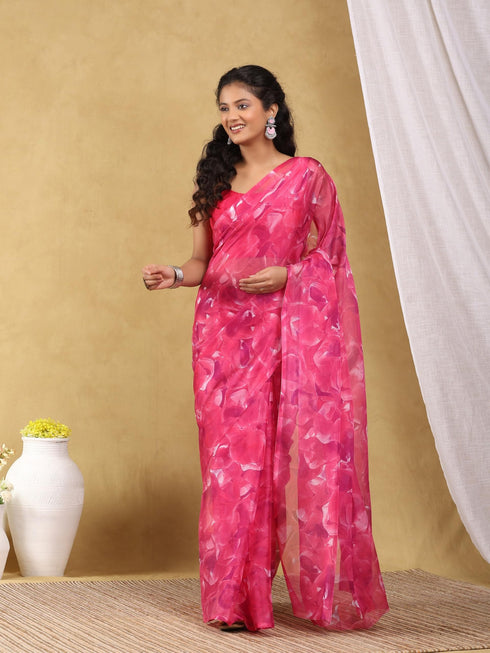 Vasthrlay Chiffon Floral Saree