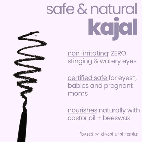 Kids Matte Kajal | With Castor Oil & Almond