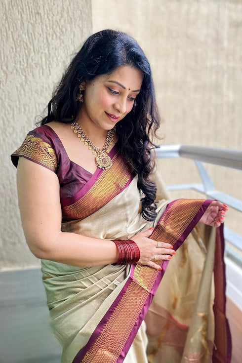 Vasthrlay Kanjivaram Lichi Blouse Ethnic Wear