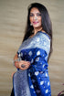 Vasthrlay Silver Banarasi Saree