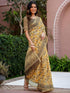 Vasthrlay Womens Printed Unstitched Multicolor Saree