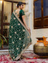 Vasthrlay Georgette Embroidery Navy Navy Blue Saree