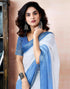 Vasthrlay Womens Printed Unstitched Dark Green Saree