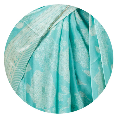 Vasthrlay Fashion Chiffon Georgette Green Ethnic Wear