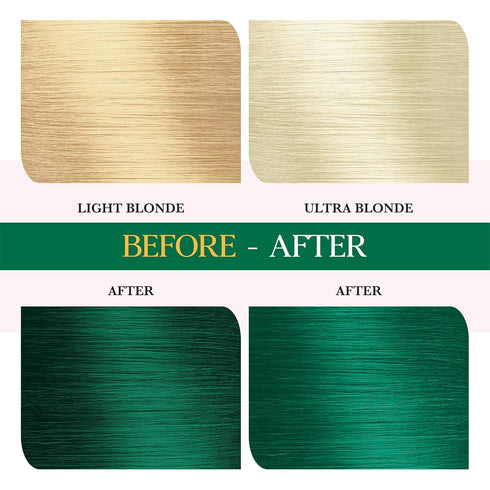 Semi Permanent Hair Color for Women & Men (#41 Crazy Green)