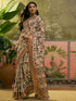 Vasthrlay Printed Weaving Off White Off White Saree