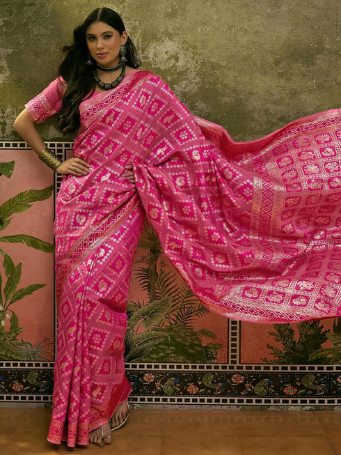 Vasthrlay Banarasi Weaving Unstitched Teal Saree
