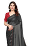 Vasthrlay Fashion Georgette Embellished Black Ethnic Wear