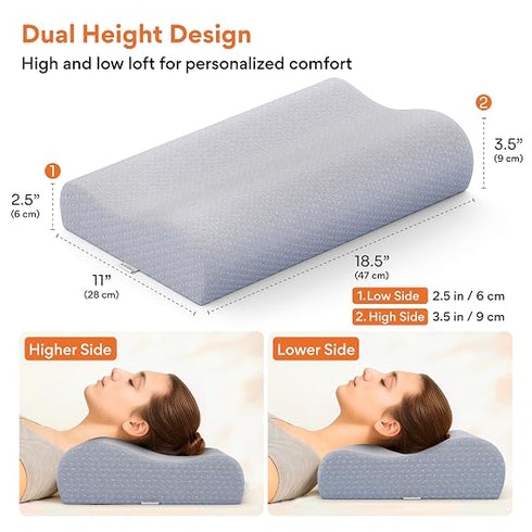 FOVERA Cervical Pillow for Neck Pain 2 Years Warranty