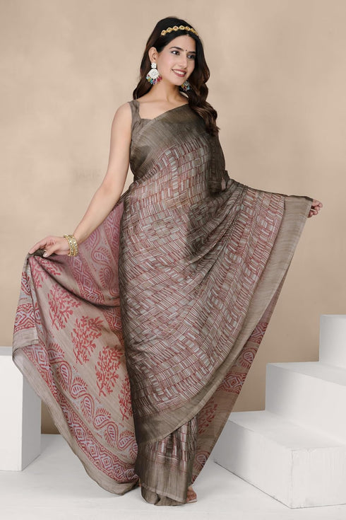 Vasthrlay Fashion Chiffon Printed Ethnic Wear