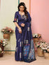 VasthrlayKanjivaram Banarasi Unstitched Mustard Free Ethnic Wear