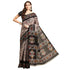 Vasthrlay Cotton Printed Mulmul Black Saree