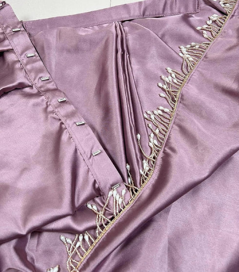 vasthrlayLavender Pleated Readymade Unstitched Ethnic Wear