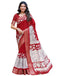 Vasthrlay Printed Weaving Unstitched Red Saree