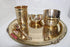 Pure Brass 6 Pcs Dinner Set |Thali Set