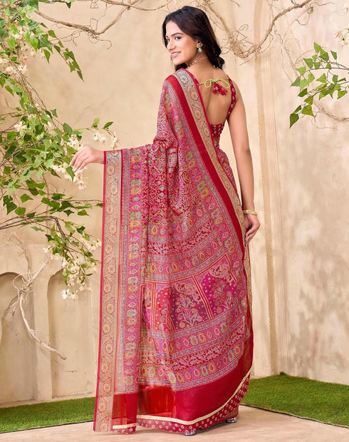 Vasthrlay Georgette Weaving Yellow Saree
