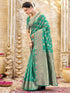 Vasthrlay Georgette Scalloped Purple Saree