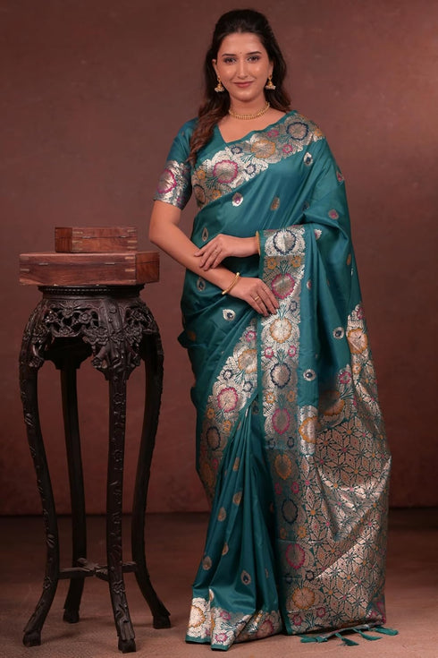Vasthrlay Kanjivaram Unstitched Blouse Ethnic Wear