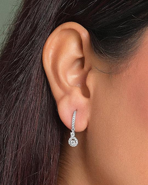 CLARA 925 Sterling Silver Drop Earrings Fina