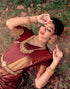 Vasthrlay Banarasi Jacquard Unstitched Beige Saree