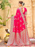 Vasthrlay Womens Banarasi Unstitched Mauve Saree