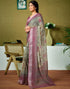 Vasthrlay Womens Cotton Printed Brown Saree