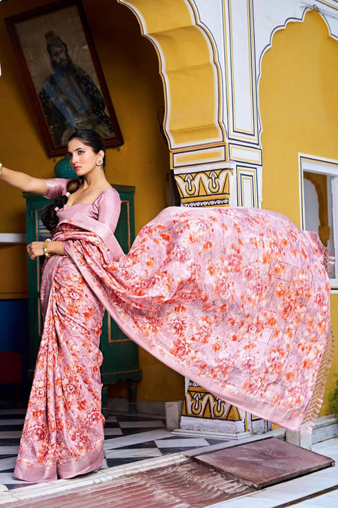 Vasthrlay Fashion Floral Printed Ethnic Wear