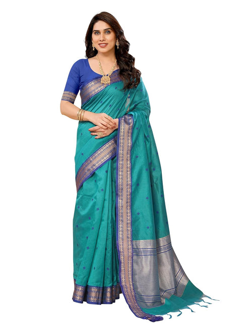 VasthrlayJacquard Boardered Unstitched Mustard Free Ethnic Wear