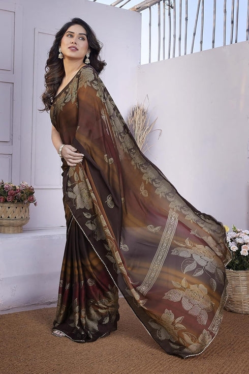 Vasthrlay Fashion Chiffon Printed Ethnic Wear