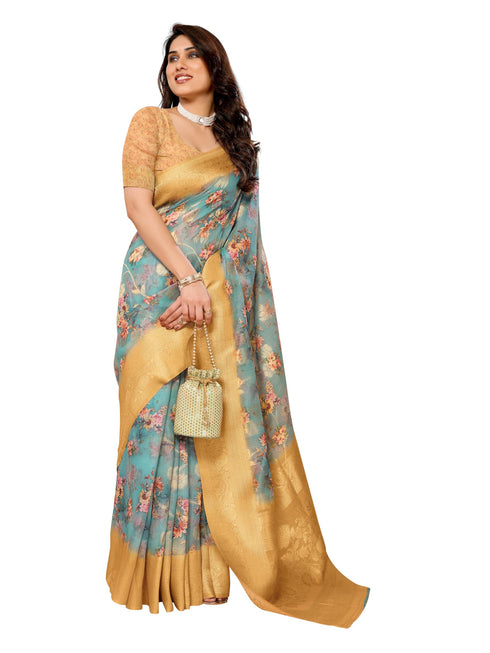 Vasthrlay Jacquard Unstitched Saree