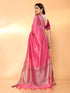 Vasthrlay Jacquard Boardered Unstitched Mustard Free Ethnic Wear