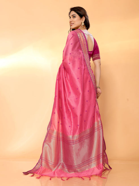 Vasthrlay Jacquard Unstitched Saree