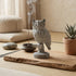 Handmade Soapstone Owl Statue for Home Decor | White Marble Finish Lucky Owl Showpiece