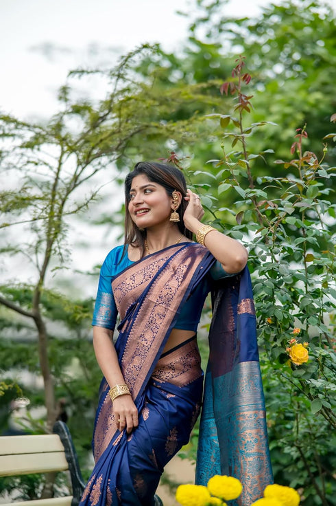 Vasthrlay Kanjivaram Weaving Contrast