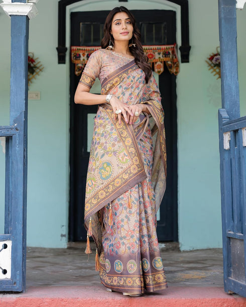 Vasthrlay Handloom Traditional Paisley Saree