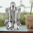Parage 24 Pieces Lily Cutlery Set Stainless Steel With Stand