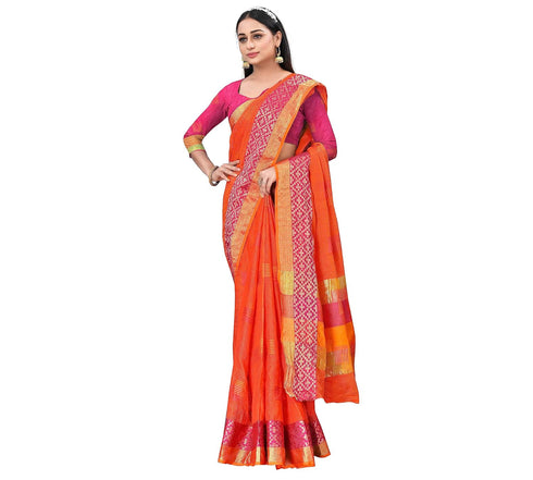 VasthrlayEmbroidered Cotton Unstitched Ethnic Wear