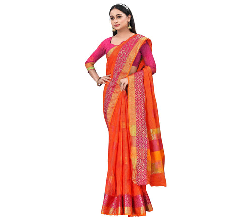Vasthrlay Jacquard Unstitched Saree
