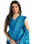 Vasthrlay Chanderi Bandhani Unstitched White Saree