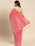 Vasthrlay Jacquard Traditional Unstitched Pink Ethnic Wear